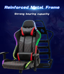 Nueva Silla Gamer RGB Colorida para Computadora, Silla de Juego Negra para PC, Diseño Moderno y Profesional para Sala de Juegos, Modelo 5934 - Product Image 3