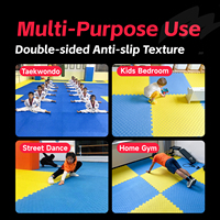 Matras Persegi Interlocking EVA Tebal 1Mx1Mx2CM, 10 Buah Dengan Dukungan Yang Baik untuk Ruang Senam/Dance
