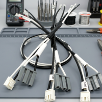 Kabel Harness Konektor Campuran Multi-Cabang Kustom dengan Heat-Shrink & Penanda Label untuk Koneksi Sinyal Daya Internal Rumah Tangga