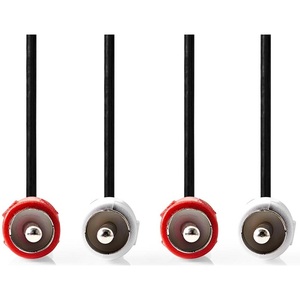 <b>Stereo</b> Audio <b>Cable</b> 2x RCA Male To 2x RCA Male 3m Black - Product Image 2