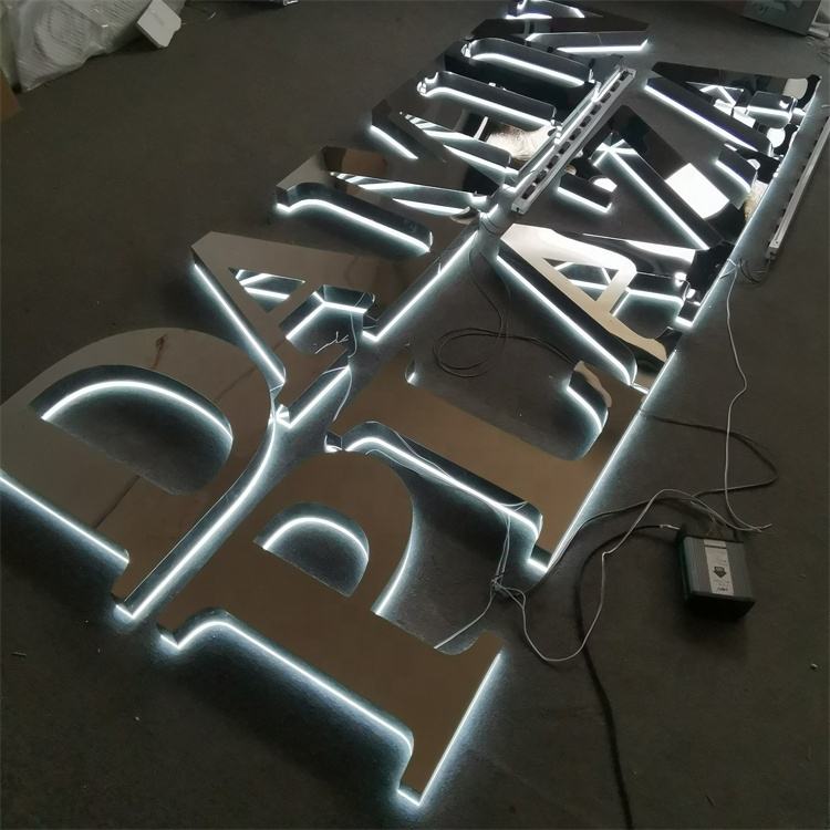 Brass Luminous Sign Decorated Alphabet Letters Lighting E 3d Backlit ...