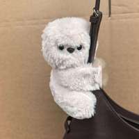 Boneka Plush Mirumi 2026, Robot Burung Hantu Koala Pemalu, Gantungan Tas, Warna Pink Beige Abu-abu, Boneka Hewan Lembut, Logo Custom untuk Hadiah