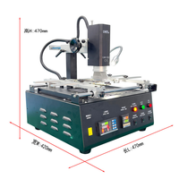 Stasiun Solder IR LW-02 untuk Komputer PC Laptop, Stasiun Rework BGA Inframerah untuk Chip, Stasiun Desoldering dan Reballing