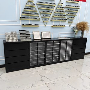 Factory Price Floor Cabinet Nail Polish Color Board Wall Cabinet Storage Side Cabinet for Sale - Product Image 1