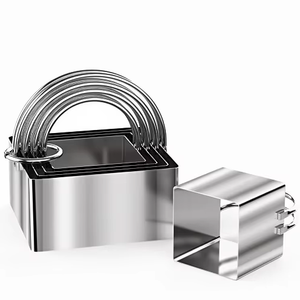 แม่พิมพ์คุกกี้แบบกำหนดเอง เครื่องมือทำขนม หลายขนาด ที่ตัดโดนัท สแตนเลส ที่ตัดบิสกิตทรงกลมพร้อมด้ามจับ - Product Image 1