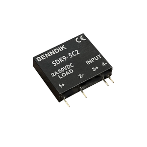 Senndik SDK9-5C2 Miniatuur Dunne Afgedichte 4P PCB-Montage Hoogpresterende DC-DC 5V/24VDC 2A Solid State Relais - Product Image 1