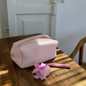 Bolsa de Cosméticos Personalizada con Logotipo, al por Mayor, de Viaje, Moderna, de Algodón Lavado, Gran Capacidad, Ecológica, Resistente al Agua, para Mujer - Product Image 5