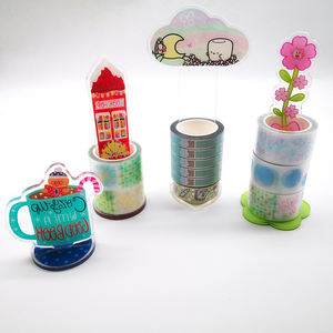 Venta al por mayor personalizado doble cara impresa claro lindo Anime holográfico acrílico soporte con borla - Product Image 6