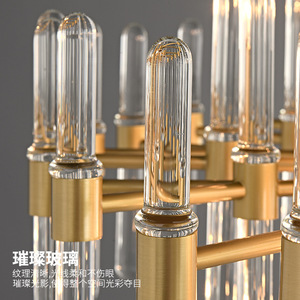 Lustre de plafond à double fixation en cuivre massif anti-corrosion de haute qualité pour villa, <span class=keywords><strong>salon</strong></span> et chambre à coucher - Product Image 4