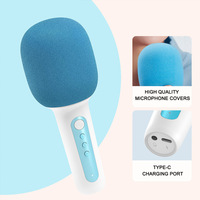 Mikrofon Karaoke Genggam YUEMI Lite Portabel untuk Xiaomi, Speaker Nirkabel untuk Bernyanyi di Rumah, Laris Manis