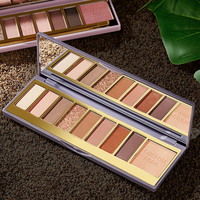 Palette de fards à paupières personnalisée à marque privée, végane, en poudre minérale, crème, DIY, scintillante, mate, waterproof, haute pigmentation