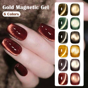 Đáp ứng trên 7ml ngâm tắt UV/LED Nail Art vàng từ gel sơn móng tay long lanh mèo mắt gel sơn móng tay - Product Image 3