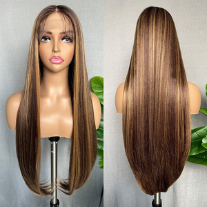 Perruque Lace Front 13*<span class=keywords><strong>6</strong></span> Transparente Sans Colle Cheveux Naturels Humains 360, Perruque Brésilienne Vierge Lisse Full HD - Product Image 4