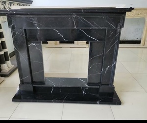 Interno <span class=keywords><strong>nero</strong></span> marquina marmo <span class=keywords><strong>nero</strong></span> moderno camino mantello scultura - Product Image 3