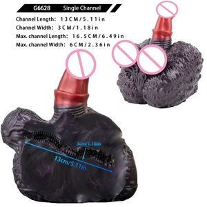 New Arrival GEEBA Fantasy <b>Dildo</b> Masturbator Soft Silicone Single Channel Sex Toy for Men & Women, Realistic Onahole Design - Product Image 6