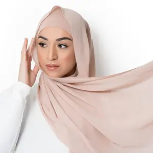 2023 Muslim mô hình mới voan hijab và phù hợp với undercap phù hợp với cao cấp voan hijab bên trong cap Set