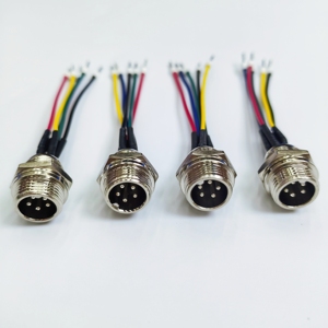 Havacılık Konnektörü 2 3 4 5 6 7 8 9 Pin GX12 GX16 GX20 Panel Montajlı Çok Pinli Erkek Dişi Metal Dairesel Konnektör Kablo Grubu - Product Image 5