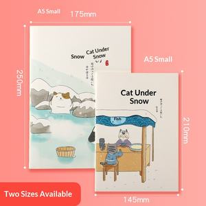 Cuadernos de Composición Cosidos A5 B5 con Diseño de Gatos de Nieve de <span class=keywords><strong>Dibujos</strong></span> <span class=keywords><strong>Animados</strong></span>, Protección Ocular, Premios <span class=keywords><strong>para</strong></span> Estudiantes, Bloc de Notas Suave, Regalo al por Mayor - Product Image 2