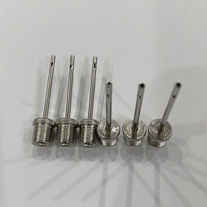 Aguja de aire de acero inoxidable de 39 mm de longitud para inflar balones de baloncesto y fútbol con diseño de orificio lateral de base ampliada - Product Image 1