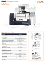 DS430 HSPK Électroérosion à fil |   Système de commande CNC nouvellement développé, haute précision, 5 axes, diamètre de fil de 0,15 à 0,3 mm, 840x750 mm max.