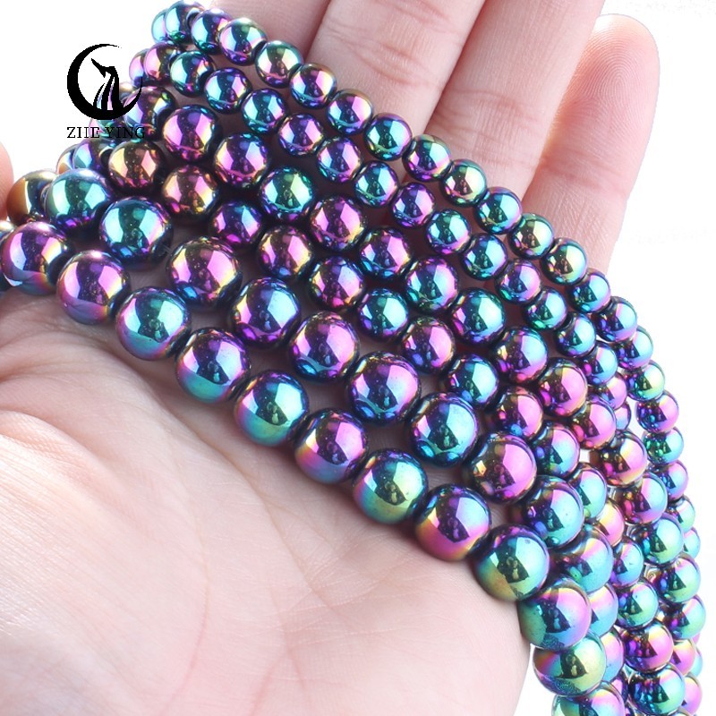 13. hématite colorée (placage)