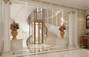 Ascensore Panoramico Rotondo per Villa, Mini Ascensore per Passeggeri, Stile Moderno, Personalizzabile per Interni ed Esterni - Product Image 2