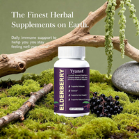 Capsules molles personnalisables de haute qualité à marque privée, à base de sureau, de zinc et de vitamine C, pour soutenir l'immunité et favoriser la santé digestive