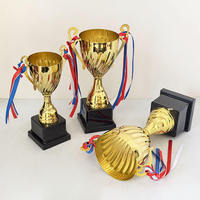 Trophées personnalisés pour événements sportifs, trophée de champion en métal doré, trophée de récompense