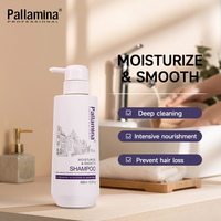 Sampo Herbal Pallamina Private Label Perawatan Ketombe Rambut Organik Minyak Argan Perbaikan Rambut Sampo Penumbuh Rambut