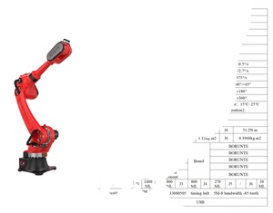 Station de travail robotisée de soudage intelligente à 6 axes pour l'industrie des structures en acier, en vente avec moteur central - Product Image 1