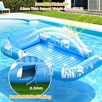Chaise longue flottante gonflable à jet d'eau avec dossier, pour bain, piscine, extérieur, plage, cour, baignoire, lit d'eau