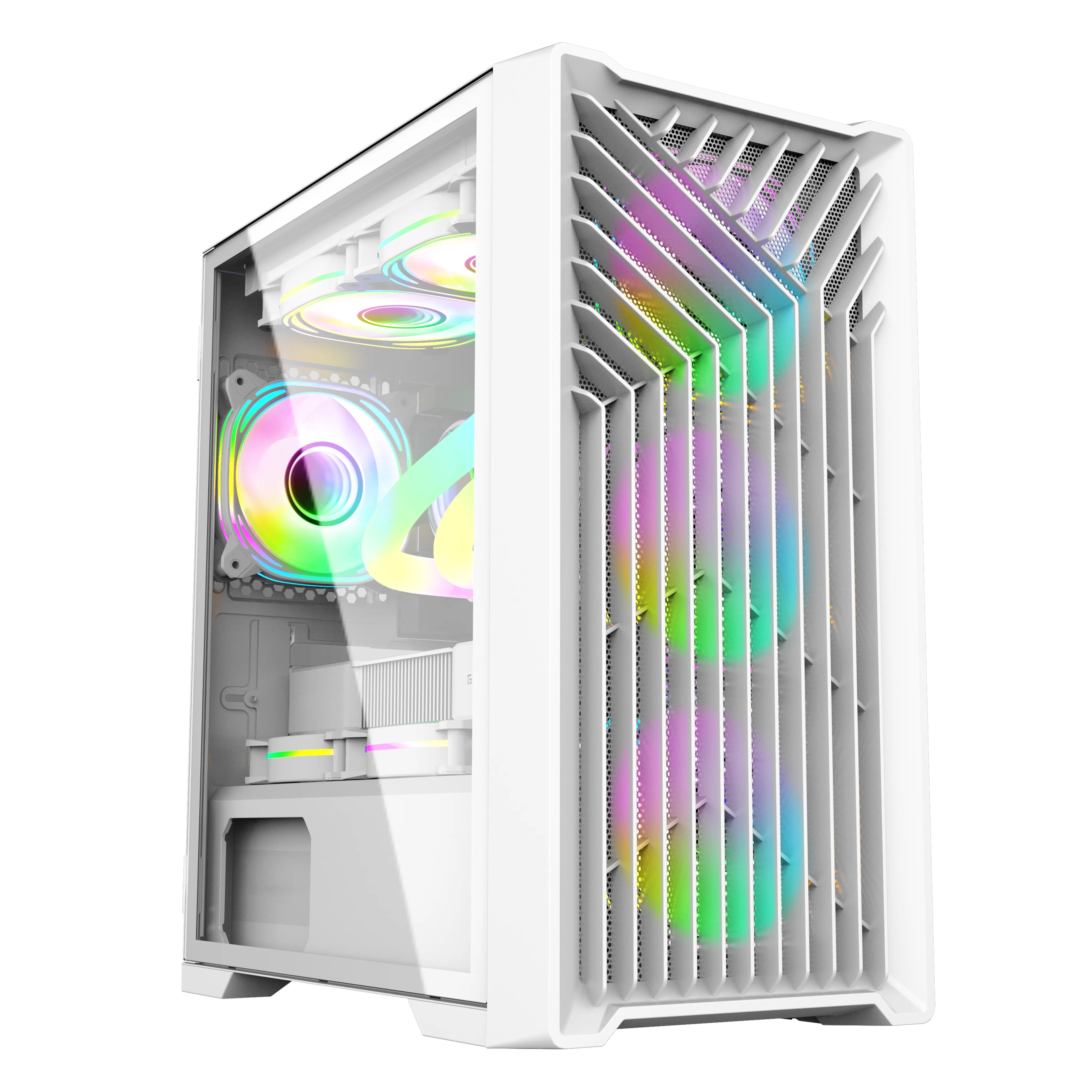 bulk carbon fiber front panel with power supply cooler deluxe RGB manufacturing white gaming for pc case