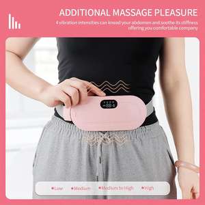Nuevo alivia la tensión muscular Lumbar recargable señora calefacción cálido Abdominal Palace vibrador cinturón masajeador - Product Image 2