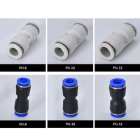 Vente en gros 4mm 6mm 8mm 10mm 12mm noir bleu blanc plastique pneumatique raccord de Tube One Touch