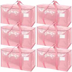 Extra Large Heavy Duty Moving Bags Waterproof Storage Totes with Handles & Zippers - Product Image 1