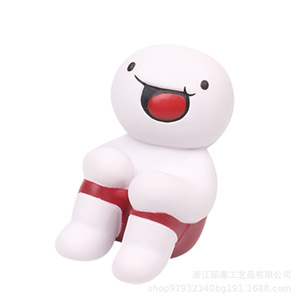 Pu Foam White Doll Fidget Toy Slow <b>Rebound</b> Stress Relief Cartoon Decor Unisex 5 To 7 Years - Product Image 3