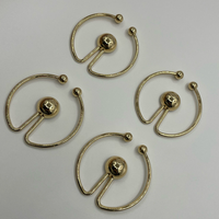 Boucles métalliques écologiques anti-corrosion à boule ouverte pour vêtements, sacs, artisanat DIY, vente en gros en vrac