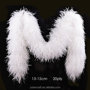 Boa en <span class=keywords><strong>Plumes</strong></span> <span class=keywords><strong>d</strong></span>'<span class=keywords><strong>Autruche</strong></span> de Haute Qualité 13-15cm, Idéal pour la <span class=keywords><strong>D</strong></span>écoration de Fêtes, la <span class=keywords><strong>D</strong></span>écoration de Mariages, Écharpe Longue en <span class=keywords><strong>Plumes</strong></span> - Product Image 1