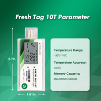 USB Informe PDF de un solo uso Registrador automático de datos de temperatura Pantalla LCD