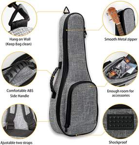 Mallette Portable pour <span class=keywords><strong>ukulele</strong></span>, sac à dos, rembourrage de 10mm d'épaisseur, poignées en ABS, 23 pouces, pour <span class=keywords><strong>Concert</strong></span> - Product Image 5