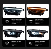 Pour modèle T-Roc 18-20, ensemble de phares modifiés avec feux de jour LED, lentille laser, clignotants séquentiels, 12V 30W