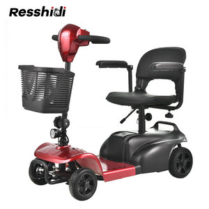 Resshidi สกู๊ตเตอร์ไฟฟ้า4ล้อแบบพับได้ RS-MS120มีที่นั่งกันน้ำได้ยาวนาน (15กม.) ความเร็วสูงสุด8กม./ชม. รับน้ำหนักได้120กก. - Product Image 1