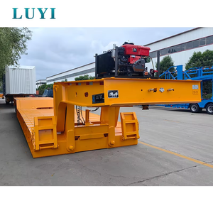 <span class=keywords><strong>Semi</strong></span>-<span class=keywords><strong>remorque</strong></span> camion 3 essieux 4 essieux 50 tonnes 60 tonnes robuste hydraulique à col de cygne surbaissée - Product Image 2