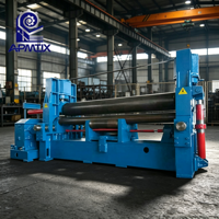 Machine à cintrer les tôles industrielles, rouleau supérieur universel, machine à cintrer les tôles à 3 rouleaux