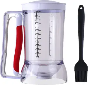 Panqueca Batter Dispenser Batter Separator Bakeware com Fácil Squeeze Handle Faça Perfeito Panquecas Waffles