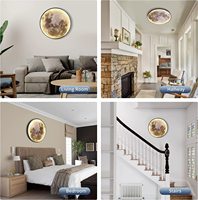 Applique murale 3d en forme de lune, luminaire décoratif d'intérieur, luminaire décoratif d'intérieur, idéal pour une chambre à coucher