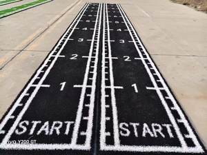 Césped artificial de césped sintético bien usado para <span class=keywords><strong>cancha</strong></span> de tenis de pádel, alfombra verde, Bola de césped artificial negra - Product Image 4