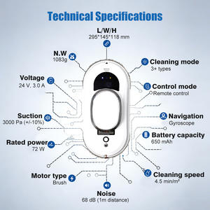 Robot aspirateur pour fenêtres, meilleure visibilité, protection pour la longévité des fenêtres, équipement de nettoyage haute pression, <span class=keywords><strong>lave</strong></span>-<span class=keywords><strong>vitre</strong></span> - Product Image 4