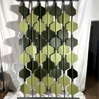 Paravent décoratif en métal sur mesure, séparateur de pièce rotatif en acier inoxydable, séparateur d'espace moderne pour hall d'hôtel, villa
