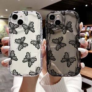 <span class=keywords><strong>Meilleur</strong></span> Prix Papillon Imprimer Crème Glacée Vague Bord Silicone TPU Housse de Téléphone Portable pour <span class=keywords><strong>Iphone</strong></span> X Xr Xs Max <span class=keywords><strong>11</strong></span> 12 13 14 15 16 17 - Product Image 5